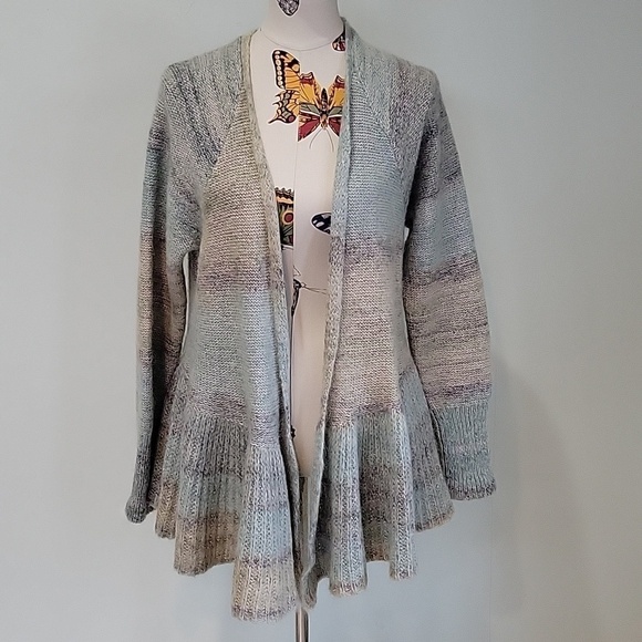 Anthropologie Sweaters - Anthropologie knitted & knotted blue mohair cardigan.  Size is Large.